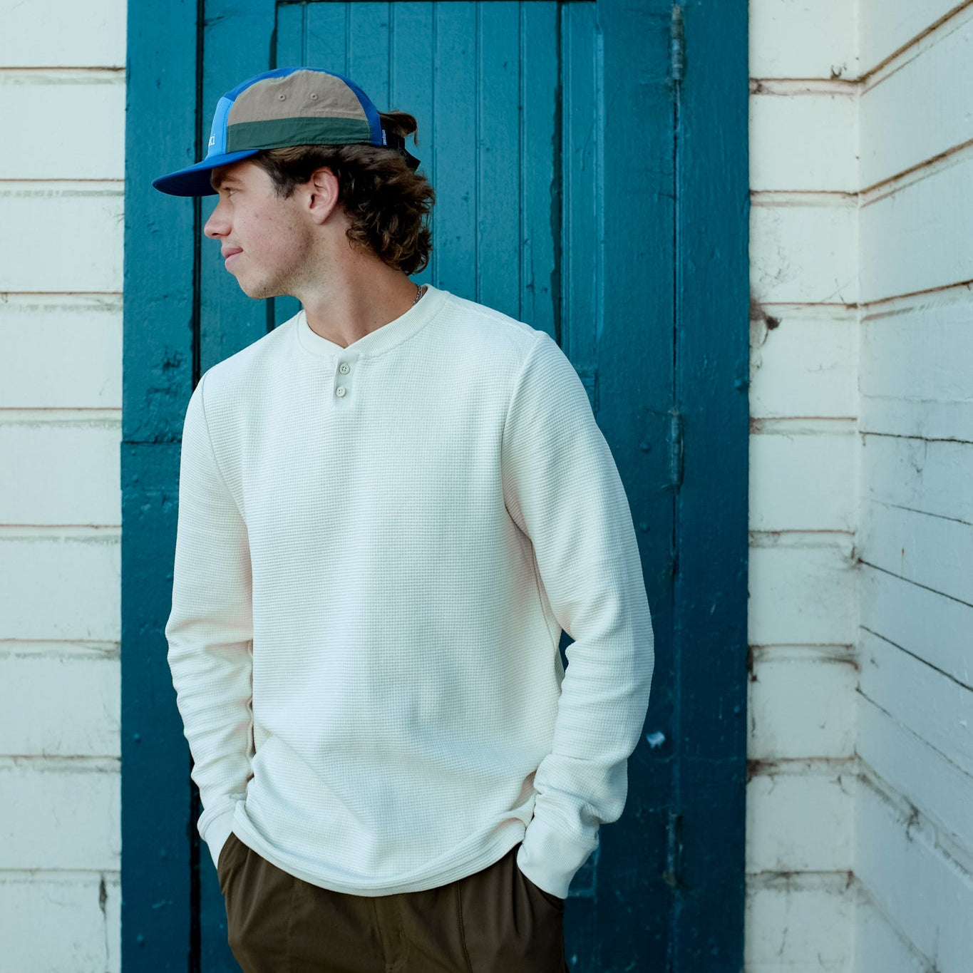 Atajo Long-Sleeve Waffle Henley - Men's - Image 16